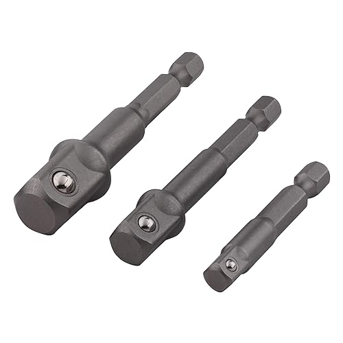 wolfcraft 8797000 3 Adaptateurs avec Queue 6 Pans 1 Adaptateur