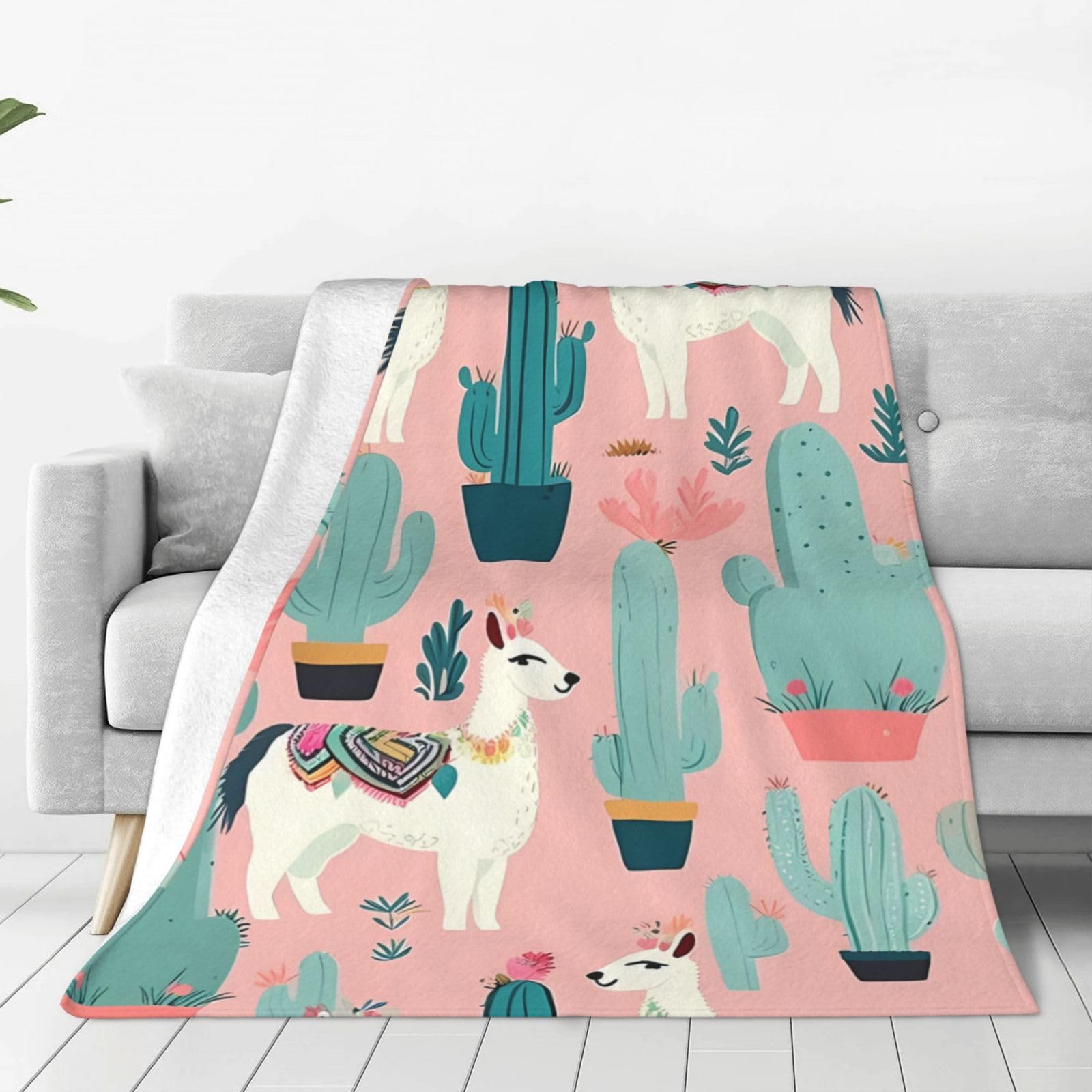Couverture polaire lama contre le froid nocturne en chambre
