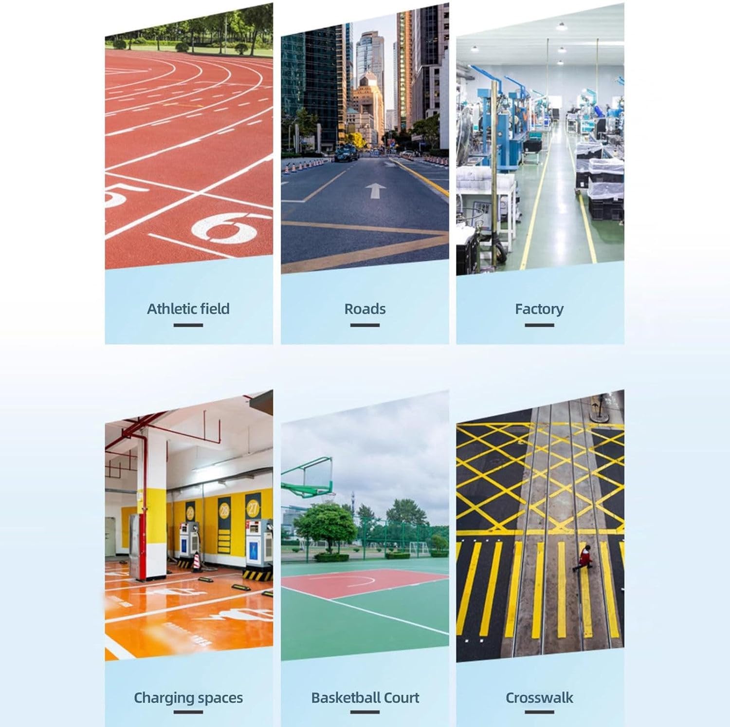 Machine de marquage de lignes de terrain - Commandes manuelles pour le marquage de lignes droites et courbes sur routes et gazon - Idéale pour le marquage en usine - Compatible avec les revêtements.