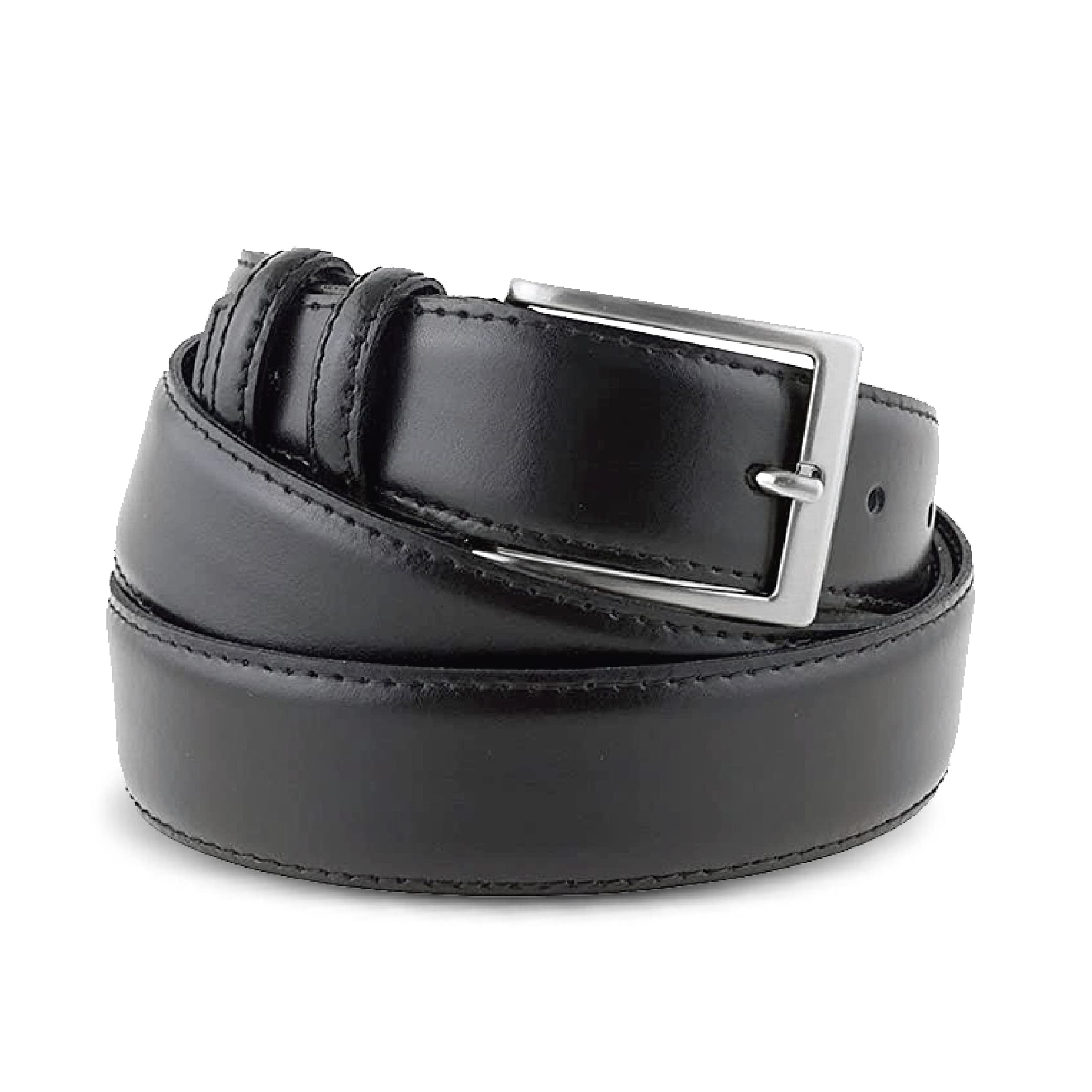 La Bottega del Calzolaio Cintura Uomo in Pelle di Vitello Spazzolato 3,5 cm Semi Lucida – Elegante e Artigianale Made in Italy, Perfetta per Cerimonie, Abbigliamento Formale e Casual, Alta Qualità