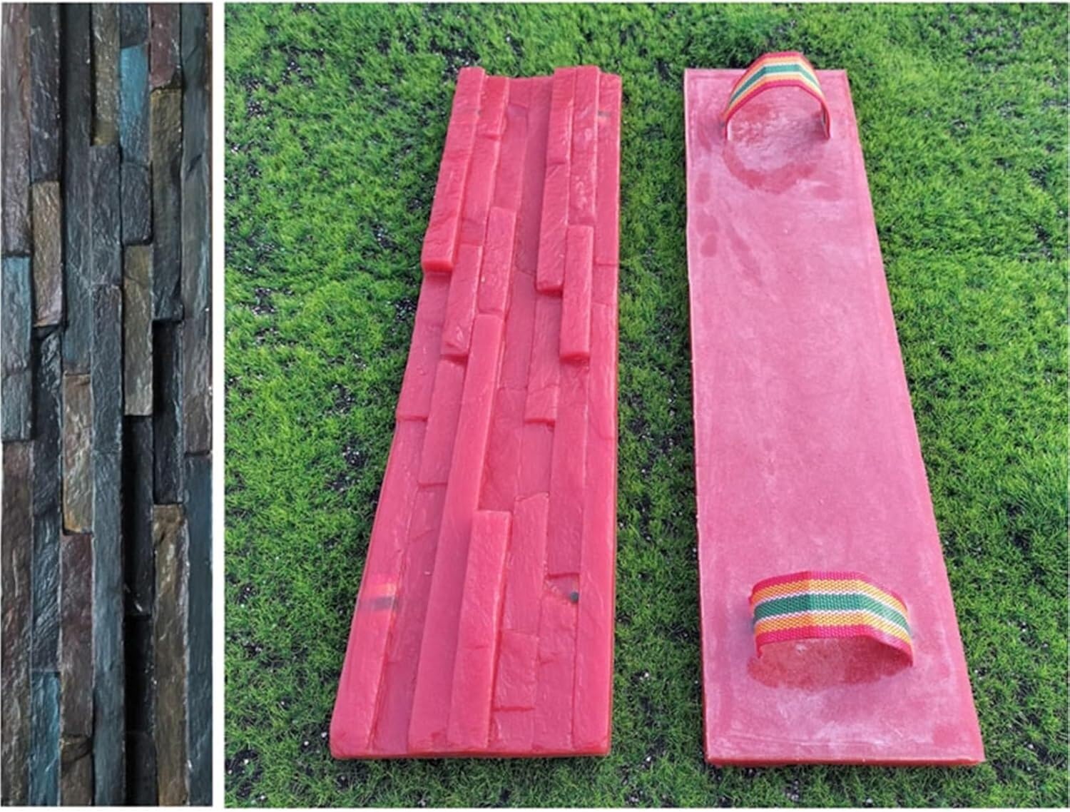 Tampon en béton pour mur ardoise extérieur empreinte ciment décoratif