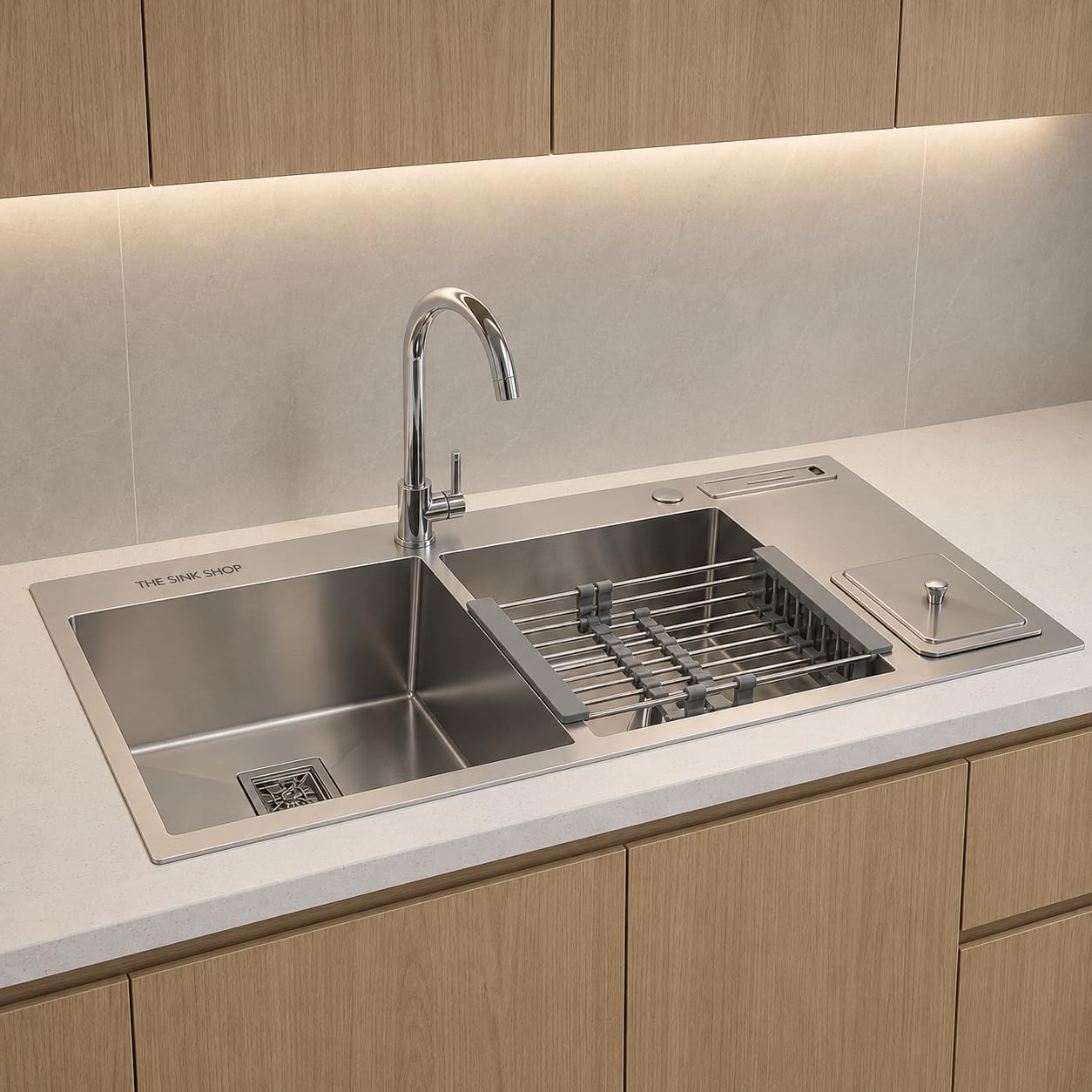 Stainless Steel Double Bowl Kitchen Sink - THE SINK SHOP -10