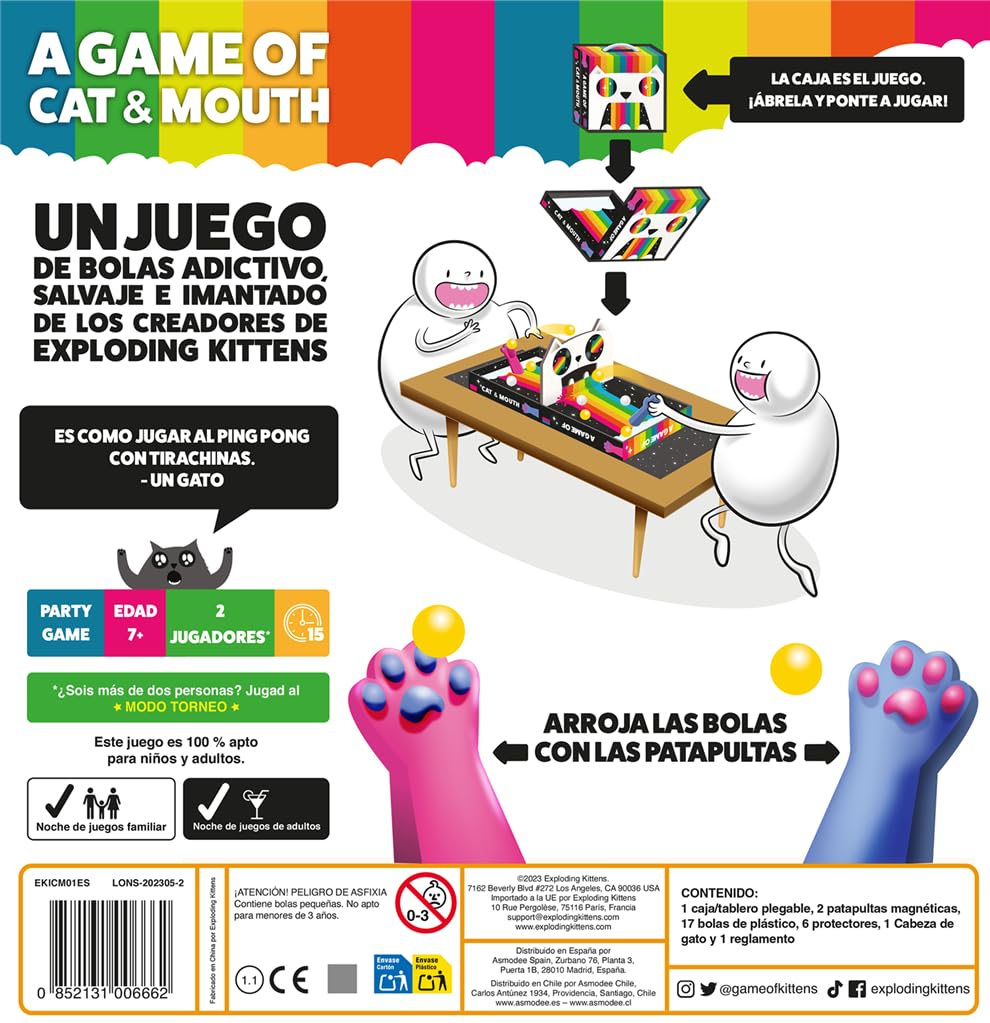 JUEGO DE MESA GAME OF CAT AND MOUTH PEGI 7