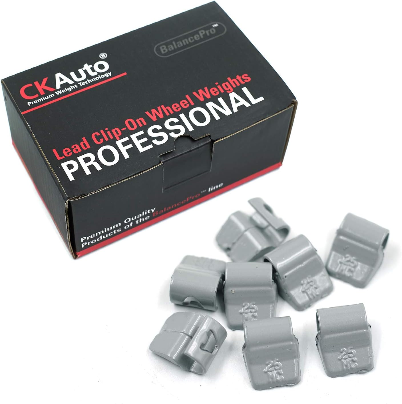 CKAutoMCC Style 0.25oz, 0.5oz, 0.75oz, 1oz, 1.25oz, 1.5oz, 1.75oz, 2oz Clip on Wheel Weights 0.25oz CKsafeCPWW002025