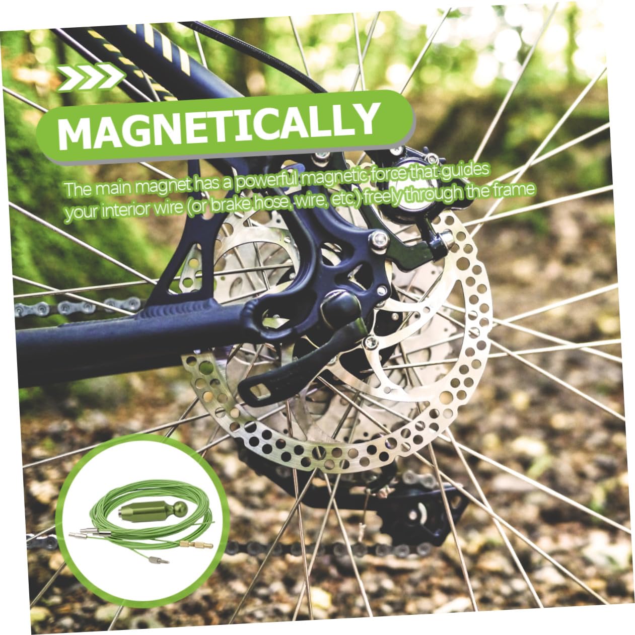 Toyvian Outil de Guidage de Câbles Internes pour Vélos Kit de Threading Professionnel pour Cadre de Vélo Portable Facile à Utiliser