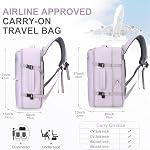 6x13x17 inch Personal Item Bag for Budget Flight in Canada,15x33x43 cm Travel Bag,Expandable Travel Backpack