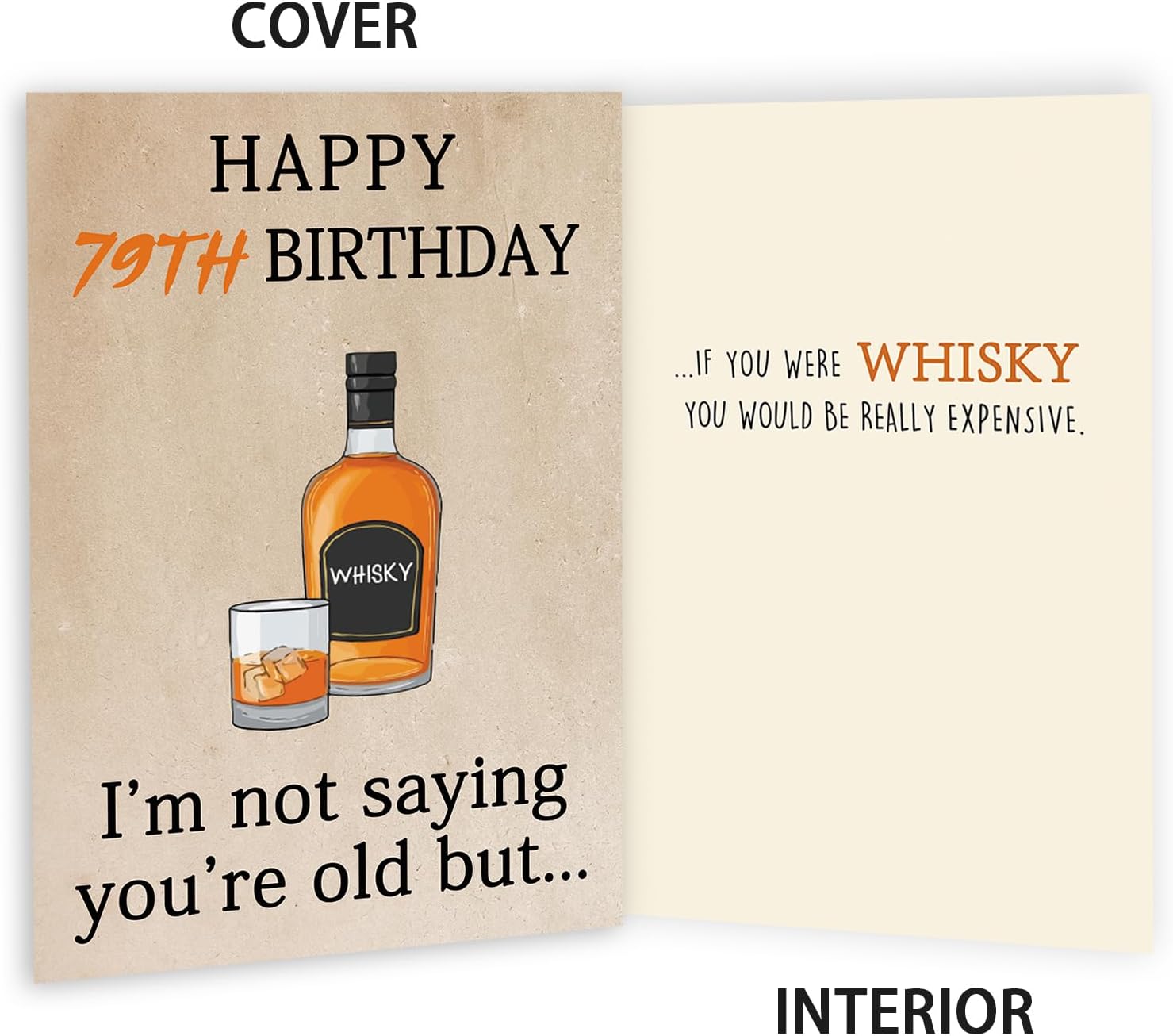 Happy 79th Birthday Cards Gifts for Women Men, Funny Birthday Decorations for 79 Year Old Mom Grandpa Grandma, Great 79th Bday Gifts for Woman Man - Image 2