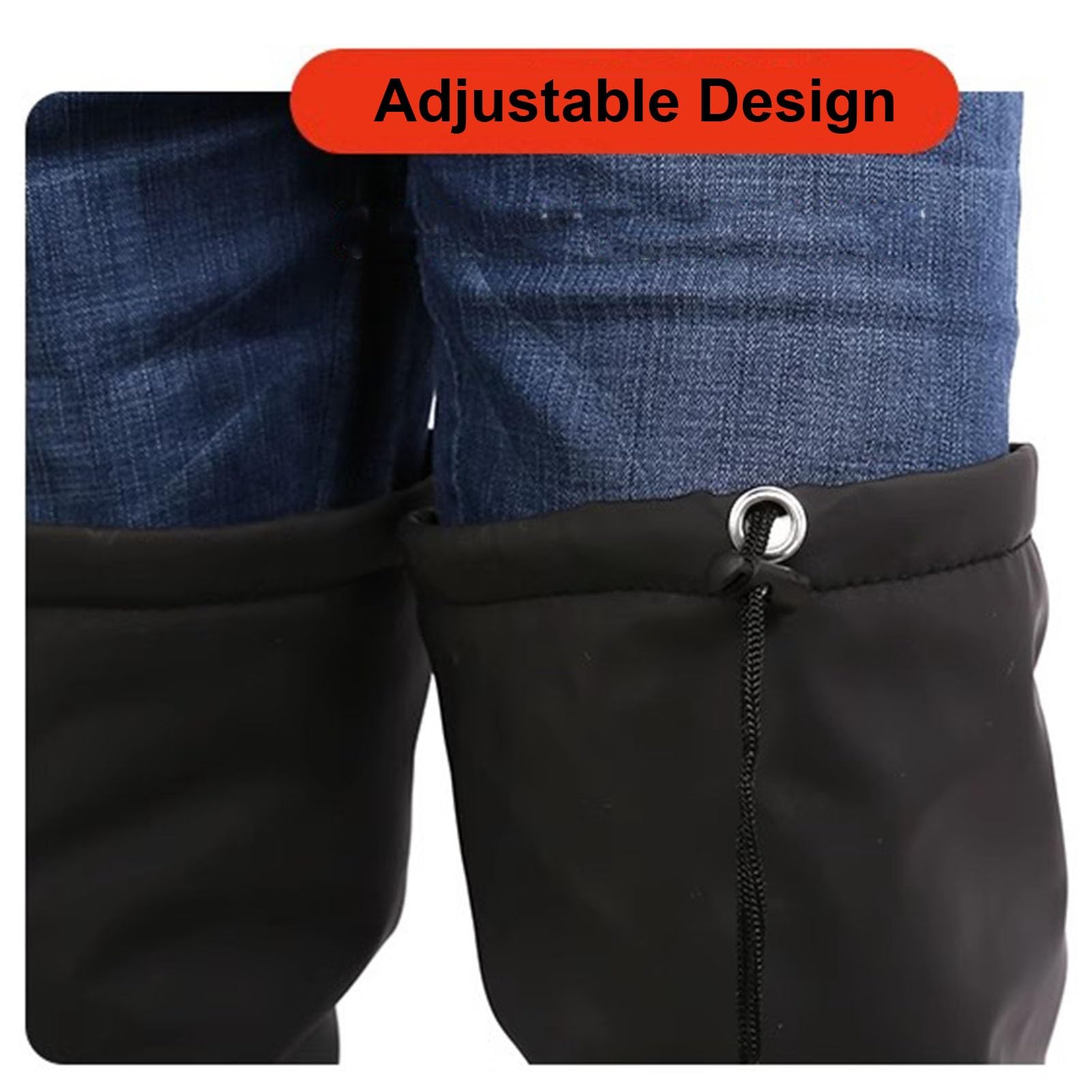 Stivali da Pesca Stivali da Pesca Impermeabili in PVC di Velluto, Stivali da Pesca E da Caccia Alti Fino al Ginocchio 60 Cm per Uomo E Donna, Antiscivolo