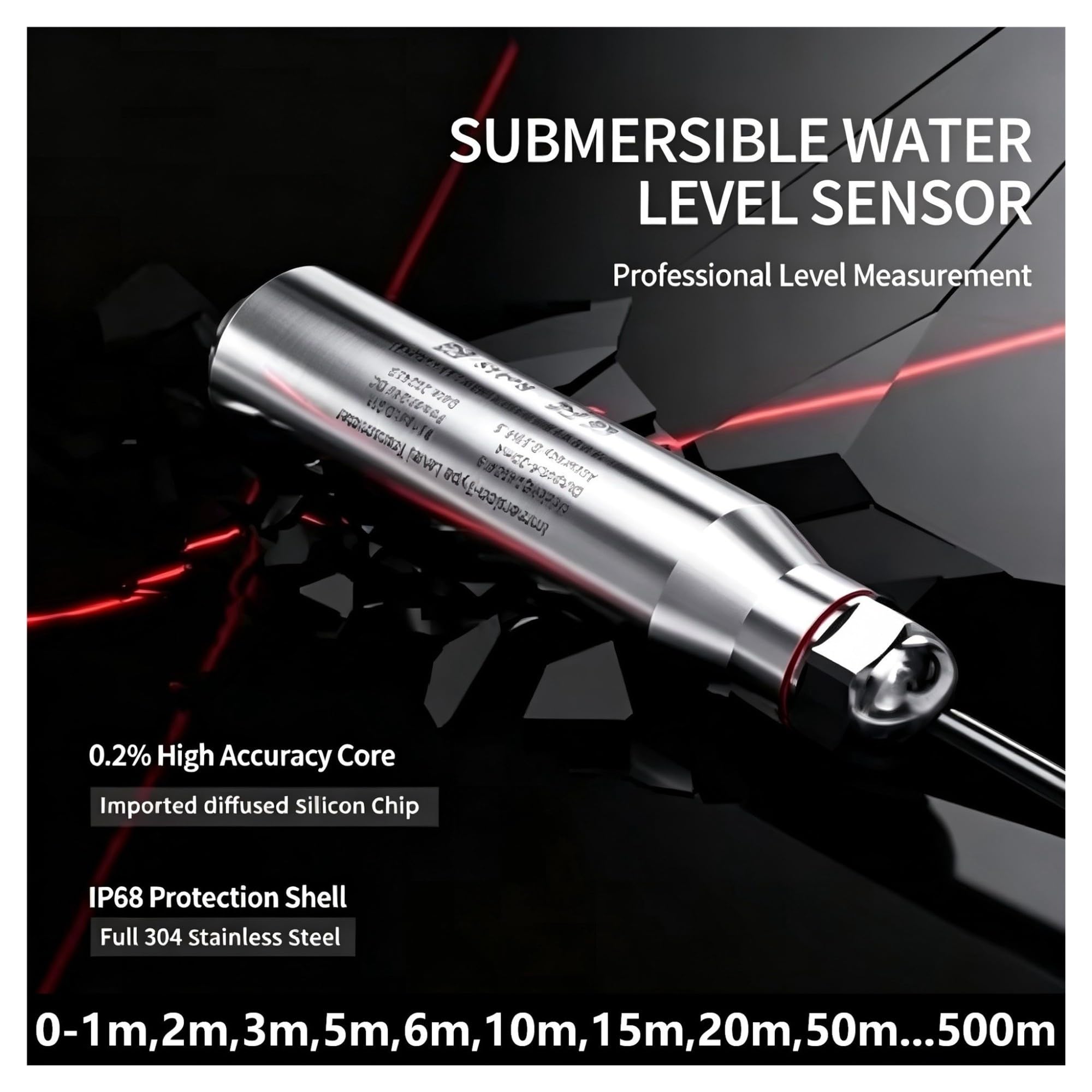 Capteur De Niveau De Liquide Hydrostatique DC24V Puissance IP68