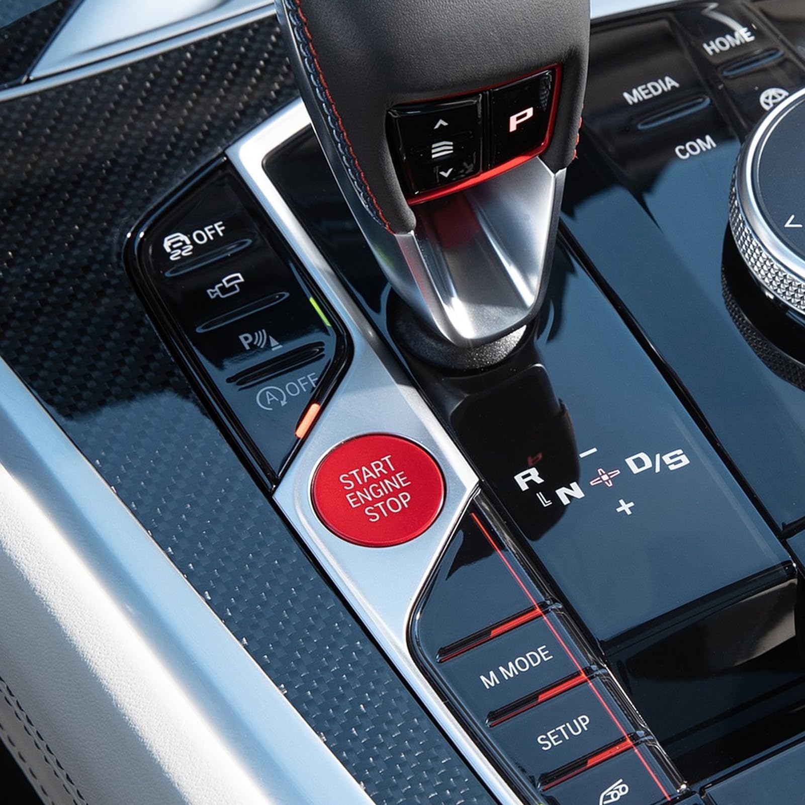 Compatible with BMW Sports Red Start Stop Button 2018-2024, Engine Ignition Push Start Button Cover for BMW 1' F40/2' F44/3' G20 G21/4' G22 G23/8' G14 G15 G16/X5 G05/X6 G06/X7 G07/Z4 G29 Series