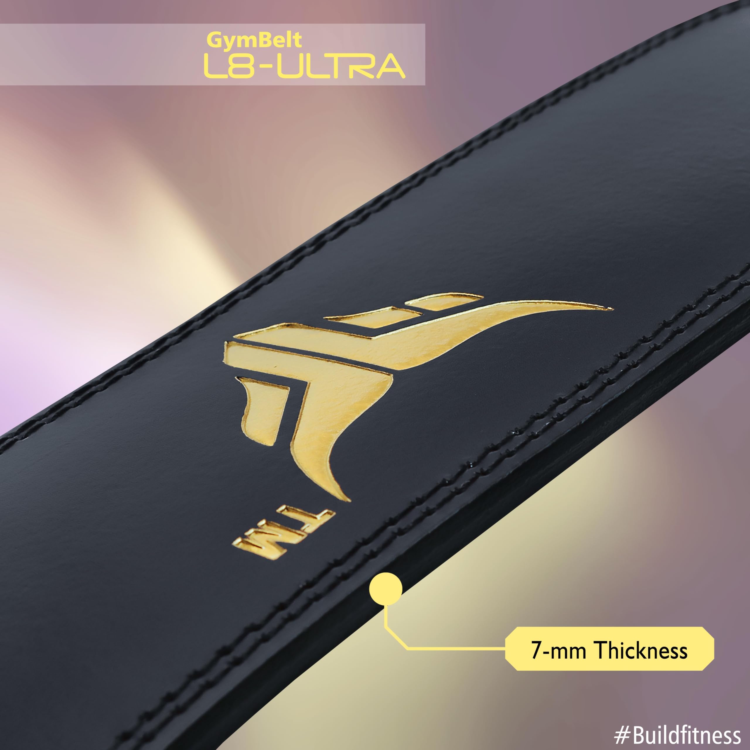 Mytra Fusion Ceinture Musculation 4 Pouces Ceinture Idéal pour l'entraînement, Le Levage de Puissance, Le Soutien du Dos Ceinture Fitness Femme