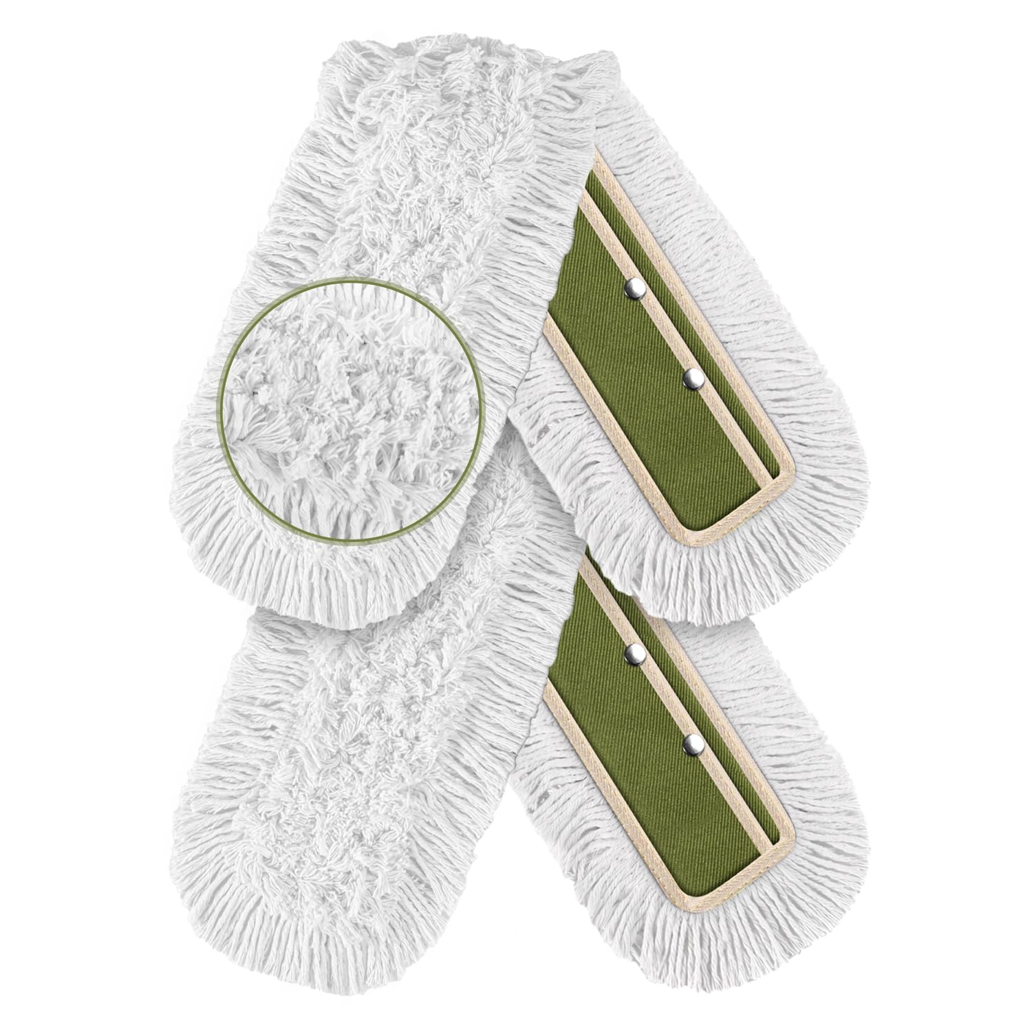 36" Commercial Dust Mop Pads Refills: Reusable Mop Head Replacement