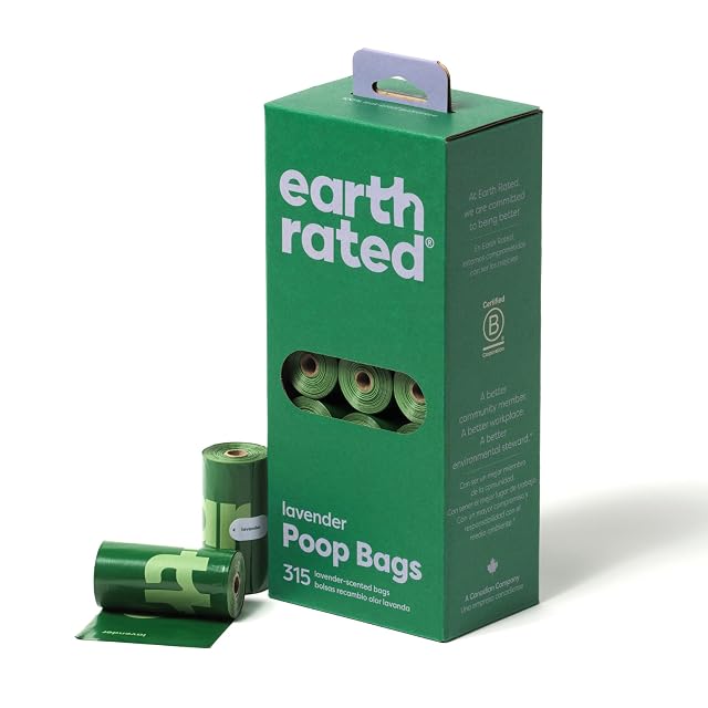 Earth Rated - Display bolsas recambio Earth Rated para perros lavanda 21 rollos