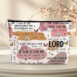 Bolsa de maquillaje cristiana con versículos ...