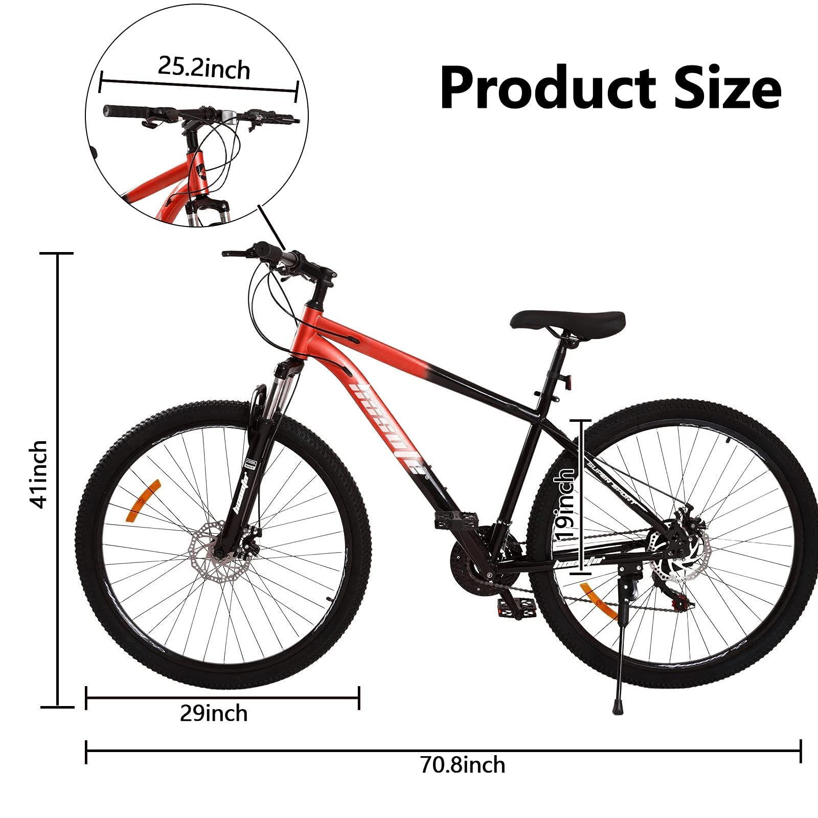 Buy hosote Mountain Bike for Tall Men and Women, 29 inch Wheels, 21