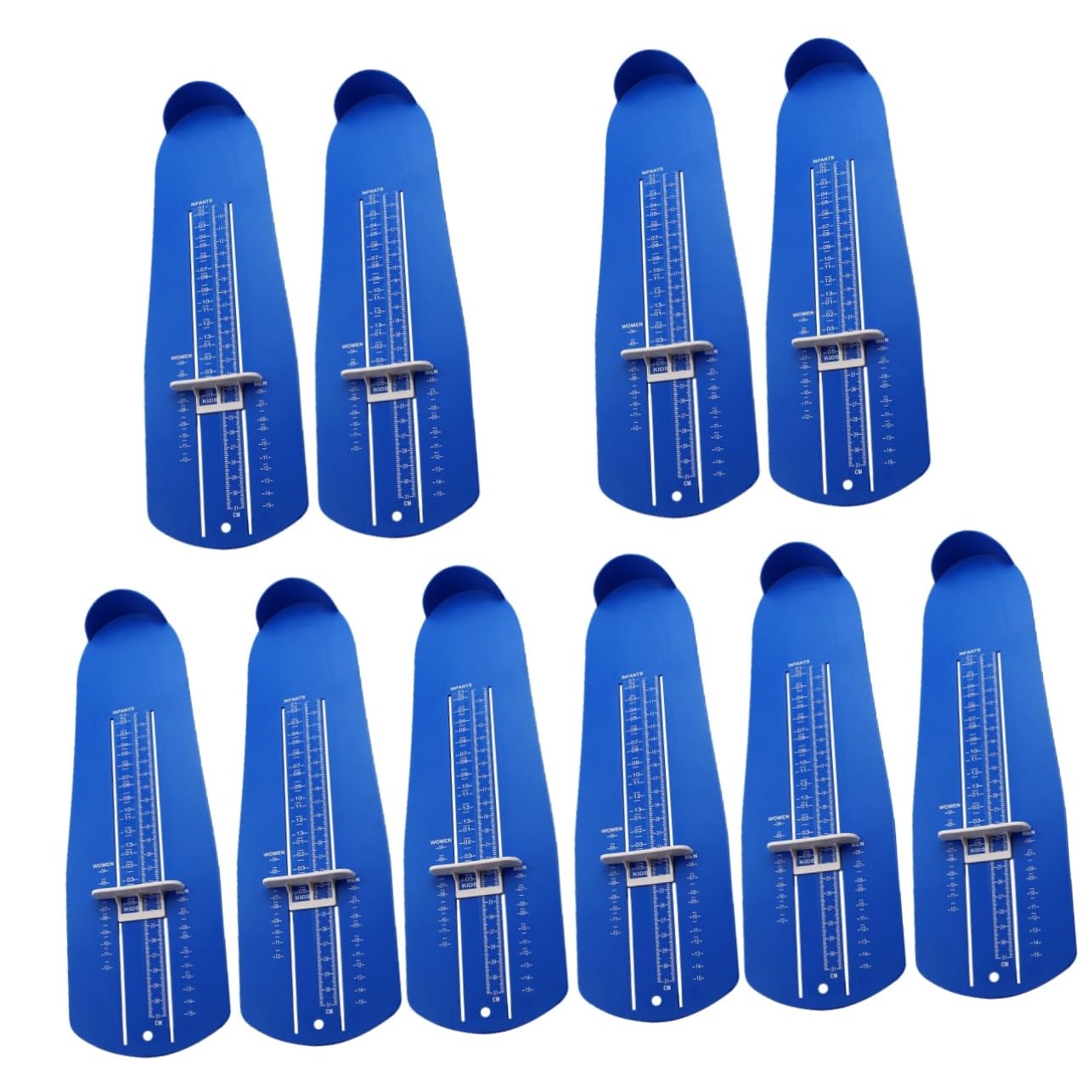 10piezas Medidores De Pies Para Us Dispositivo De Medición De Calzado Para Adultos Regla Precisa Para Pies Casa Medidor Zapatos Para Hombres y Mujeres