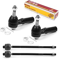 Vista 102 de Metrix Premium Chassis Parts - Kit de 4 piezas de extremos de barra de acoplamiento frontal exterior e interior compatible con Nissan Pathfinder