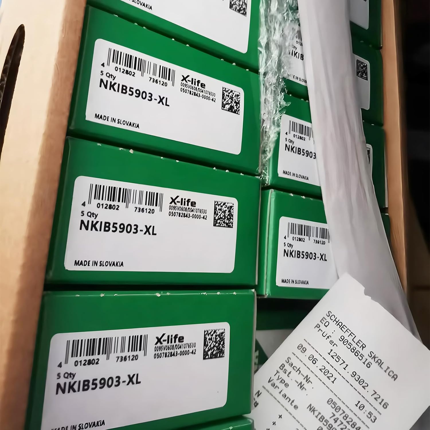 INA NKIB5903-XL Combined Needle Roller/Angular Contact Ball Bearing for axial Loads in Both Directions Low Cross Section Separable Design Double Direction axial Component NKIB5903