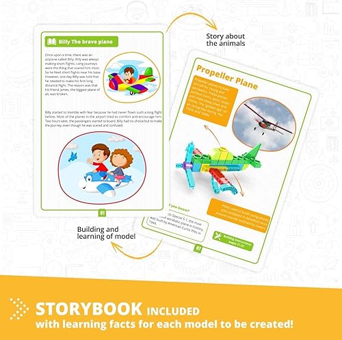 Miniatura 3 de Engino STEAM Labs Learning About Aircraft Bloque de construcción y juguete de construcción para mayores de 3 años