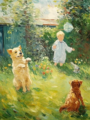 Miniatura 1 de FITIMOTO - Pintura por números para adultos, niños, estudiantes principiantes sin marco, juego de pintura al óleo de bricolaje, 16 x 26 pulgadas,