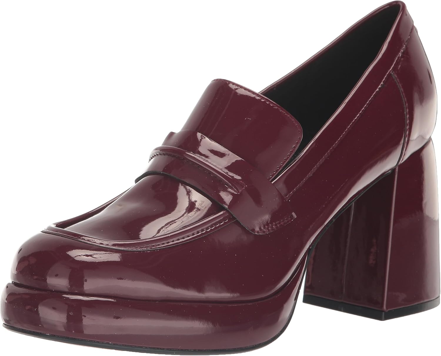 Nine West Women's Verge Loafer, Burgundy Patent, 12