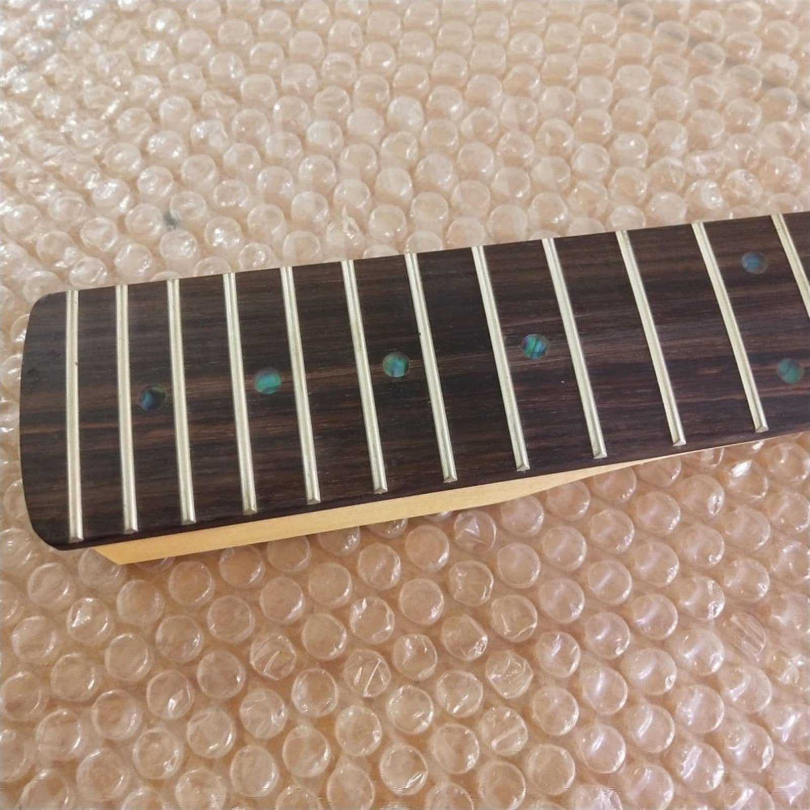 Full Smerlato Collo Della Chitarra Sostituzione 22 Fret 24.8 Cm Maple Palissandro Tastiera Giallo Lucido Grande Testa