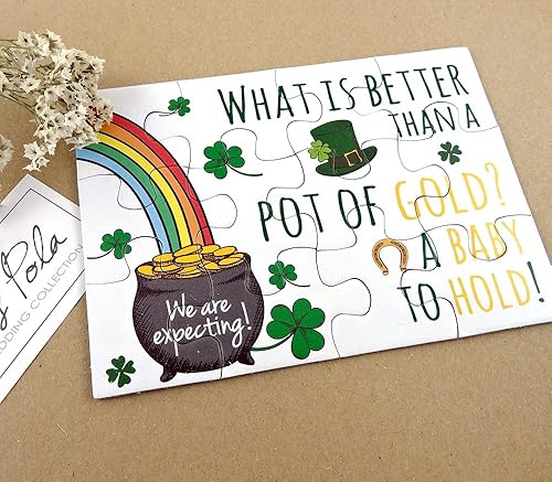 Amazon Com Two 2 Rainbow Baby Pot Of Gold St Patrick New Baby Arrival Pregnancy Announcement Puzzle Big News Grandparents Organza Pouch New Improved Handmade Products Amazon Com Two 2 Rainbow Baby Pot Of Gold St Patrick New Baby Arrival Pregnancy Announcement Puzzle Big News Grandparents Organza Pouch New Improved Handmade Products