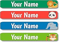 Vista 88 de Lovable Labels - 120 Etiquetas infantiles personalizadas, impermeables, aptas para lavavajillas, se pegan y despegan, son ideales