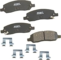 Vista 274 de Pastillas de freno traseras cerámicas Bendix Premium SBC1337 para Cadillac CTS 2014-2008, SRX 2016-2010, Chevrolet Camaro 2015-2010, Saab 9-4X 2011