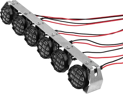 Miniatura 2 de Kit de barra de luz para techo de coche RC 110 compatible con Traxxas TRX-4 Axial SCX10 90046 RC4WD D90 CC01 RedCat Gen8 110 112 RC Crawler Truck