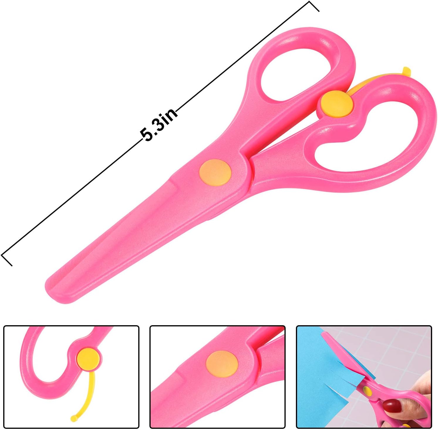 Tijeras De Seguridad Para Niños, 6 Piezas, Álbum De Plástico | Meses