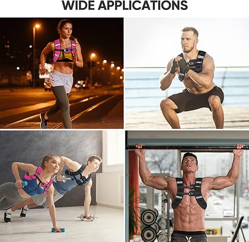 Miniatura 8 de APEXUP Weighted Vest Men Women, Weight Vest for Women Workout Equipment for Strength Training Running
