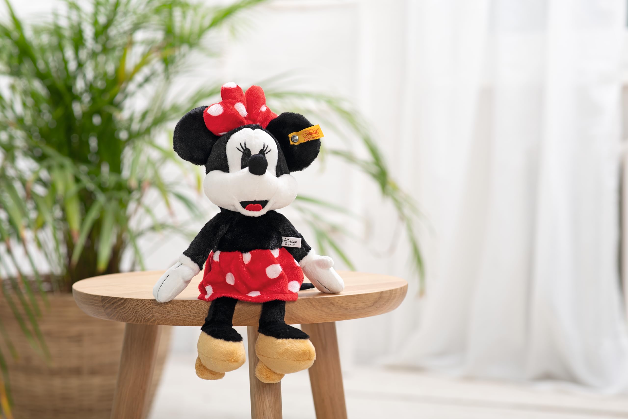 Steiff Kuscheltier Disney Originals Minnie Mouse, Süßes Stofftier, Kinder, Jungen & Mädchen, Friends, Plüschtier 31 cm, Mehrfarbig, 024511