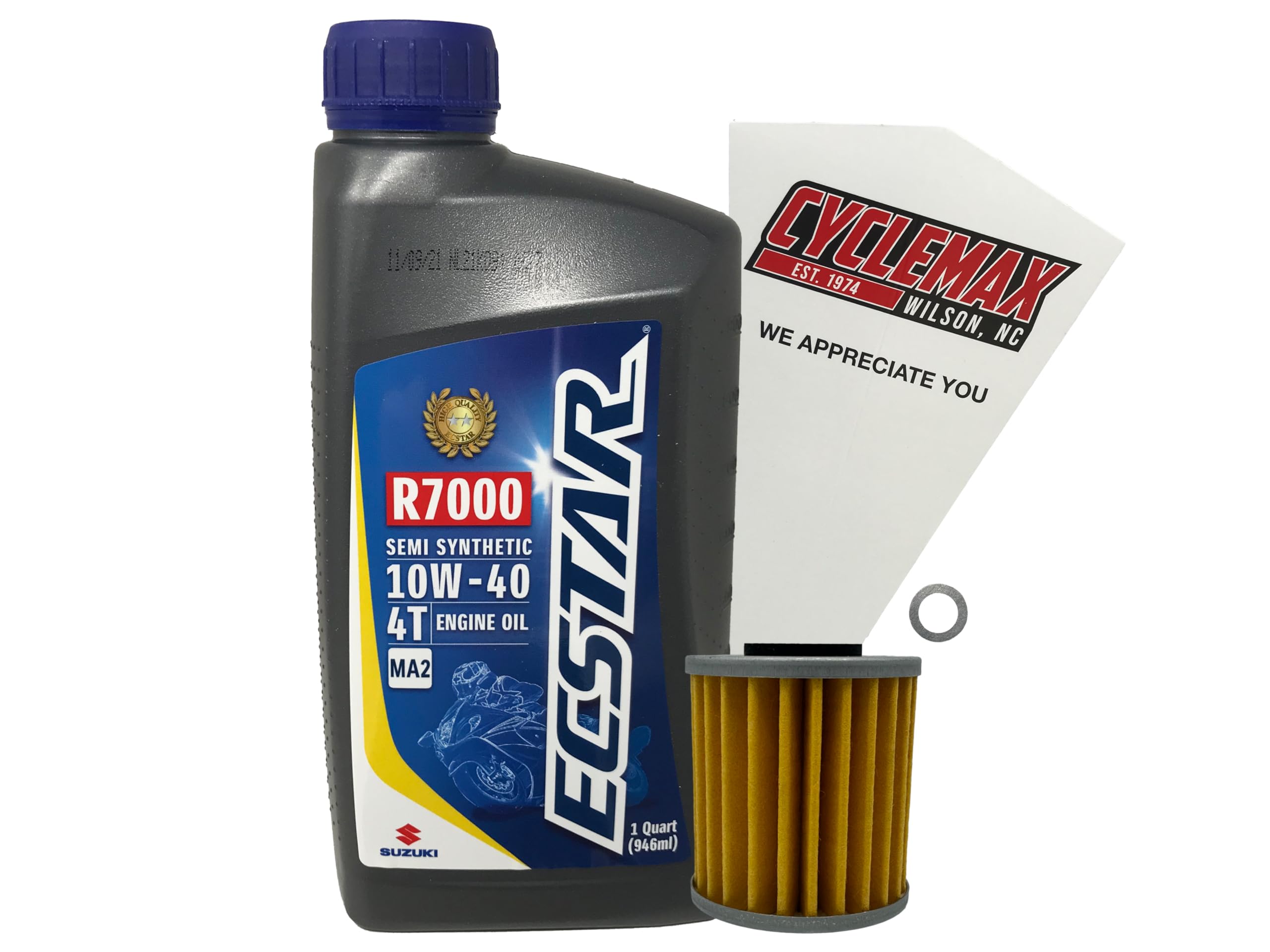 Amazon.com: Cyclemax Genuine OEM Semi-Synthetic Oil Change Kit 