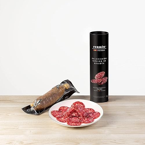 Miniatura 2 de Salchichón Ibérico de Bellota Sausage by Fermín en paquete de regalo