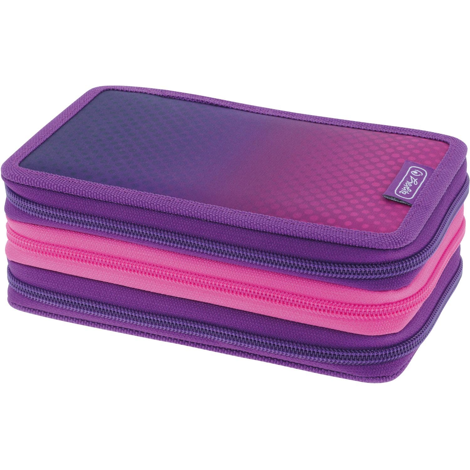 Herlitz TriCase 31-Piece Filled Dip Dye Pink/Purple, Dip Dye Pink/Purple, Modern