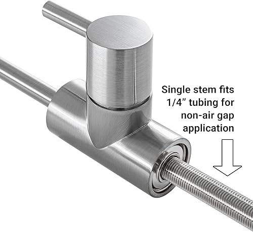 Miniatura 6 de Metpure Grifo de filtración de agua, ósmosis inversa, sin espacio de aire, sistema de filtración de agua potable, boquilla dispensadora de agua
