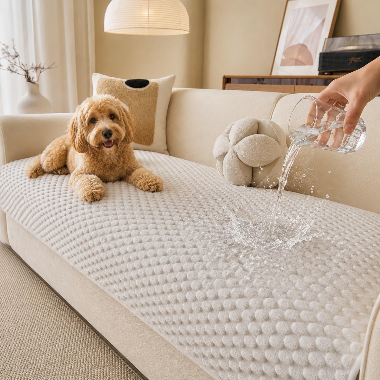 Waterproof Couch Covers for Dogs,Non-Slip Washable Sofa Protector