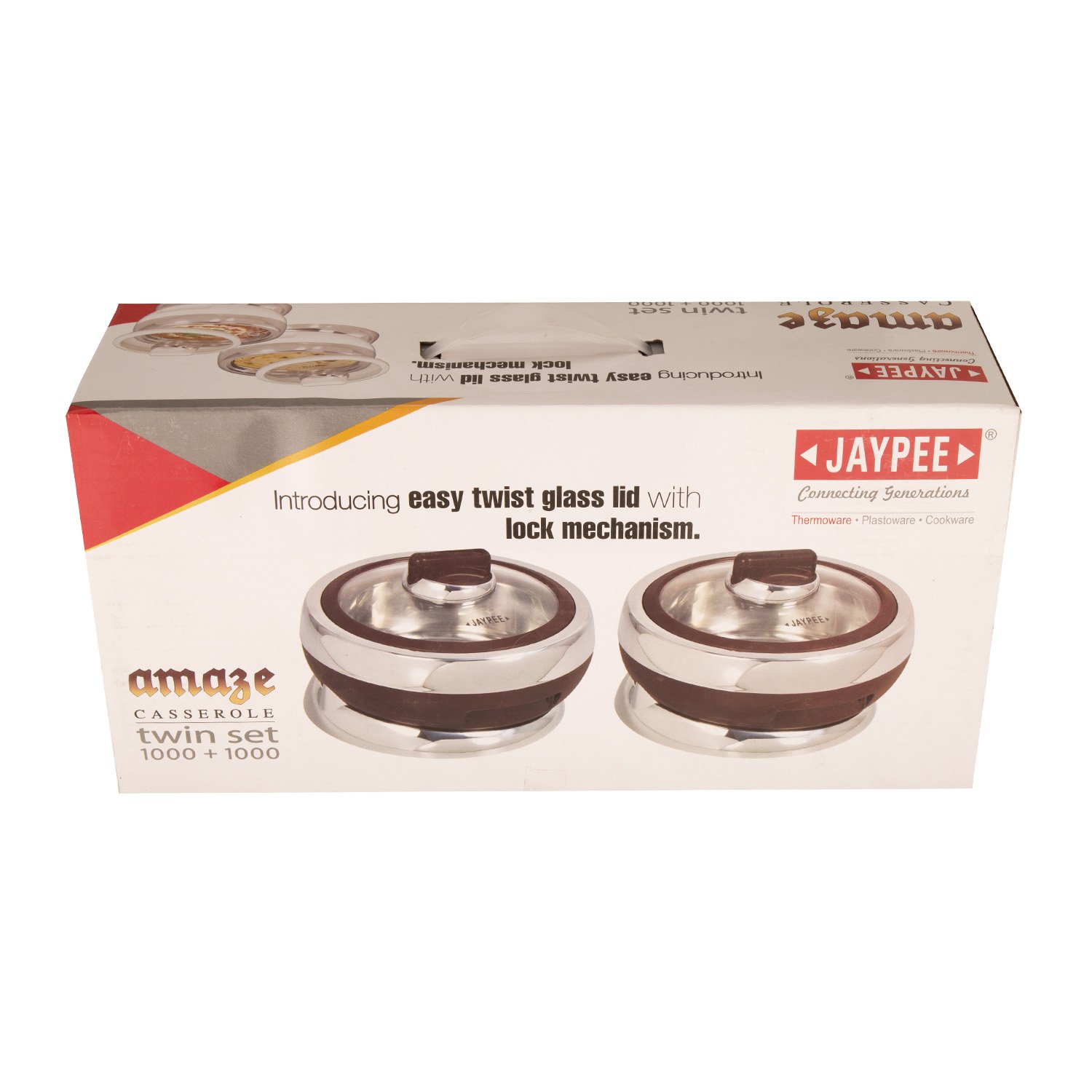 Jaypee Amaze Twin Brown, Set of 2 Casserole (1000+1000 ml) - Image 5 thumbnail