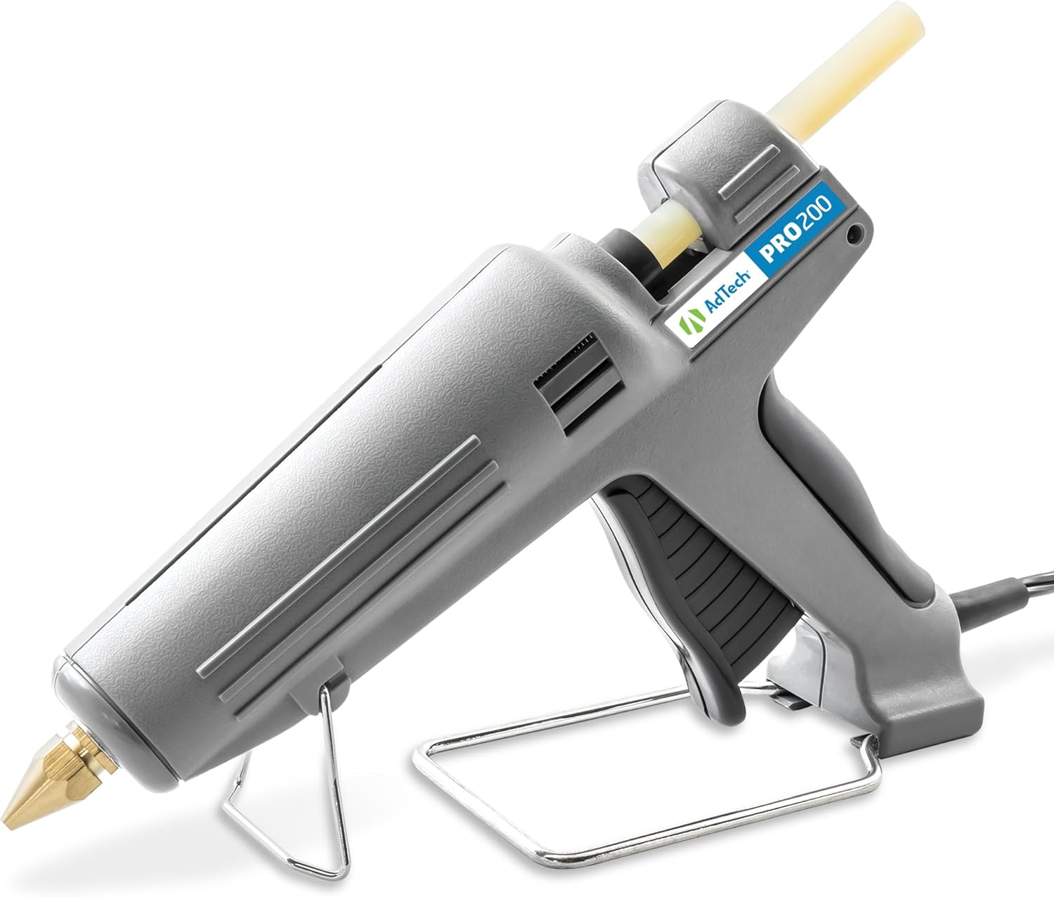 The AdTech Pro200 Full-Size Glue Gun in a bold blue color.