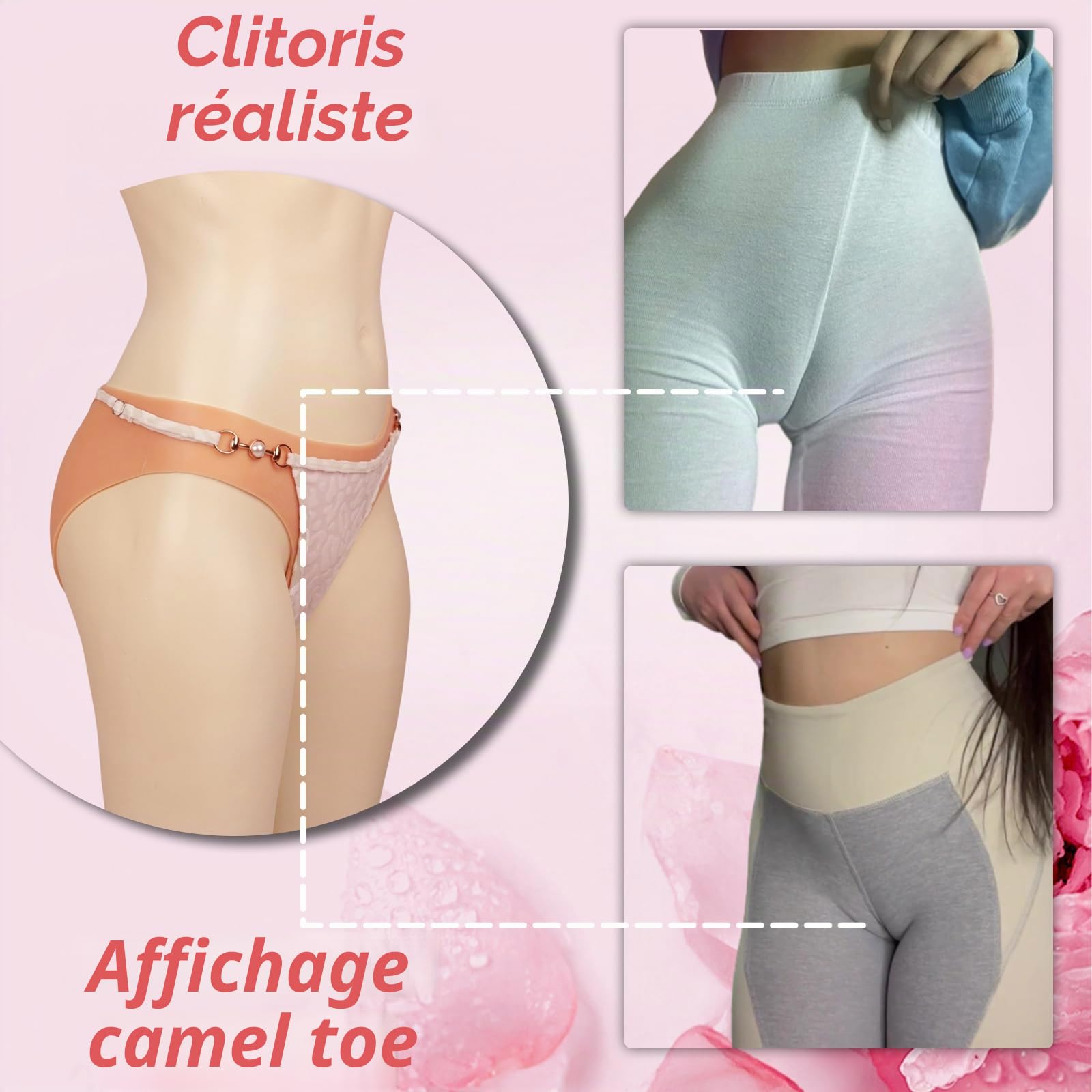 Culotte Pour Travestis Culotte Vaginale En Silicone Vêtements Pour Travestis Culotte Culotte Faux Vagin Slip Gaff Panty Travestissement Vêtements Pour Transgenres Combinaison En Silicone Pour Hommes
