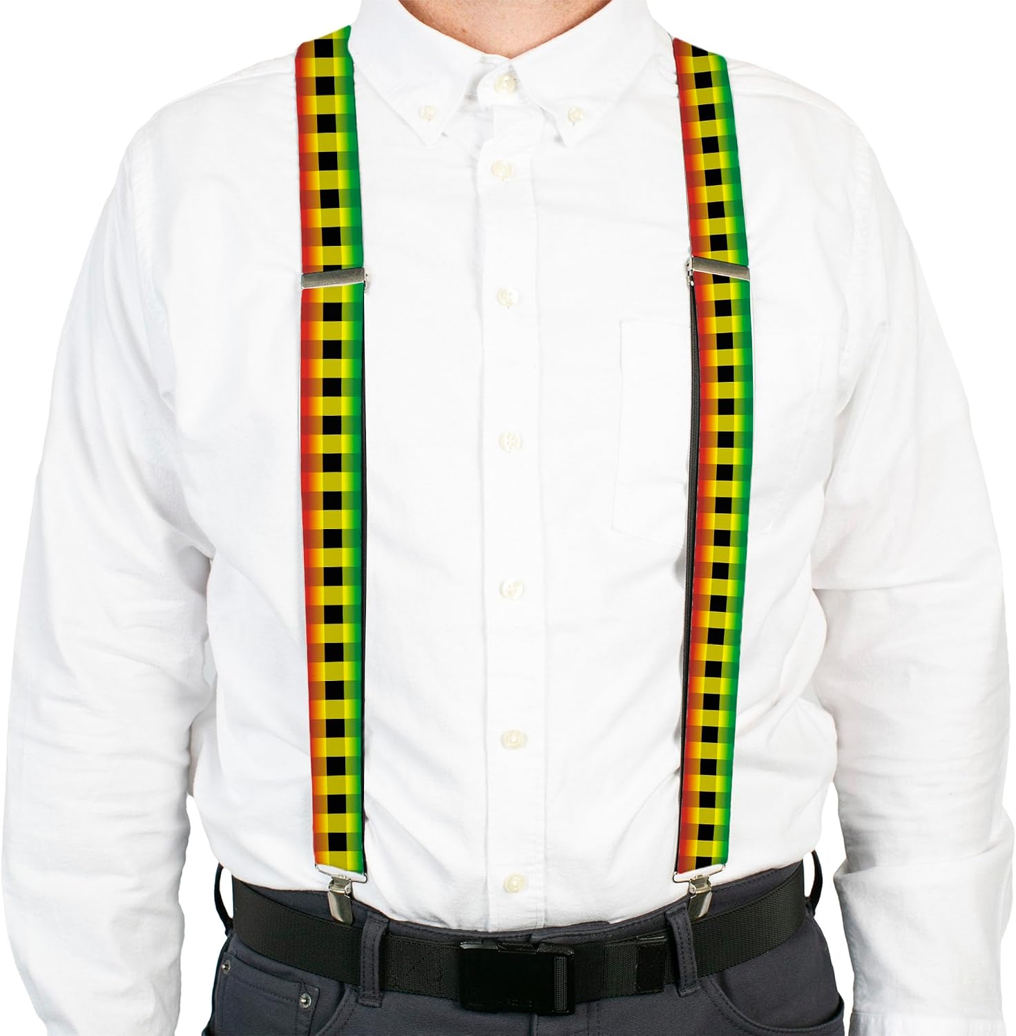 Buckle-Down Suspenders, Buffalo Plaid Rasta