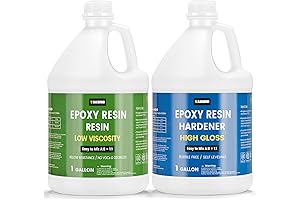 2 Gallon Crystal Clear Resin Kit: Enhance Your DIY Creations with a Brilliant Glossy Finish