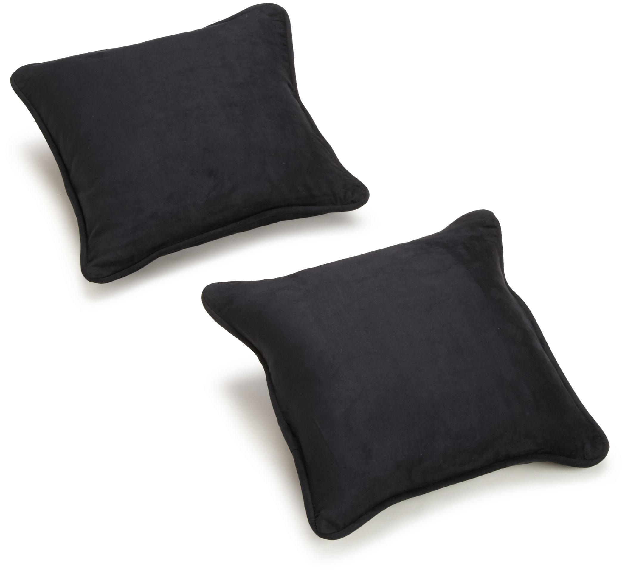 Corded Microsuede Throw Pillow 