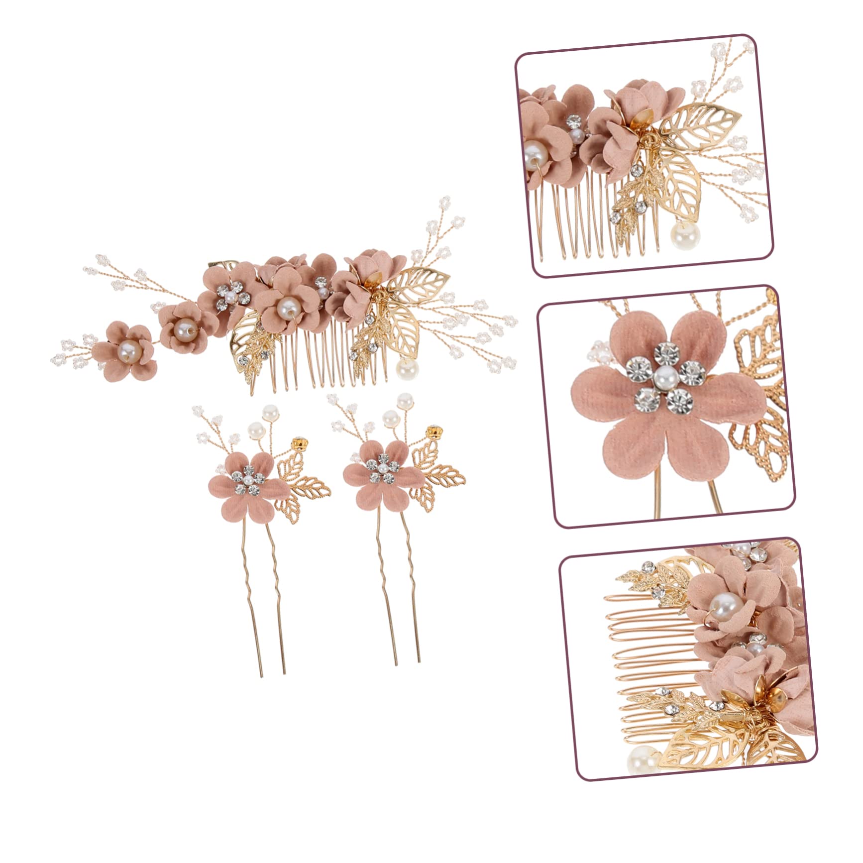 minkissy 15stücke Hochzeit Haarschmuck Teiliges Vintage Haarspangen Für Bräute Und Brautjungfern Eleganter Haarschmuck Mit Blumenmotiv Für Hochzeiten Und Besondere Anlässe