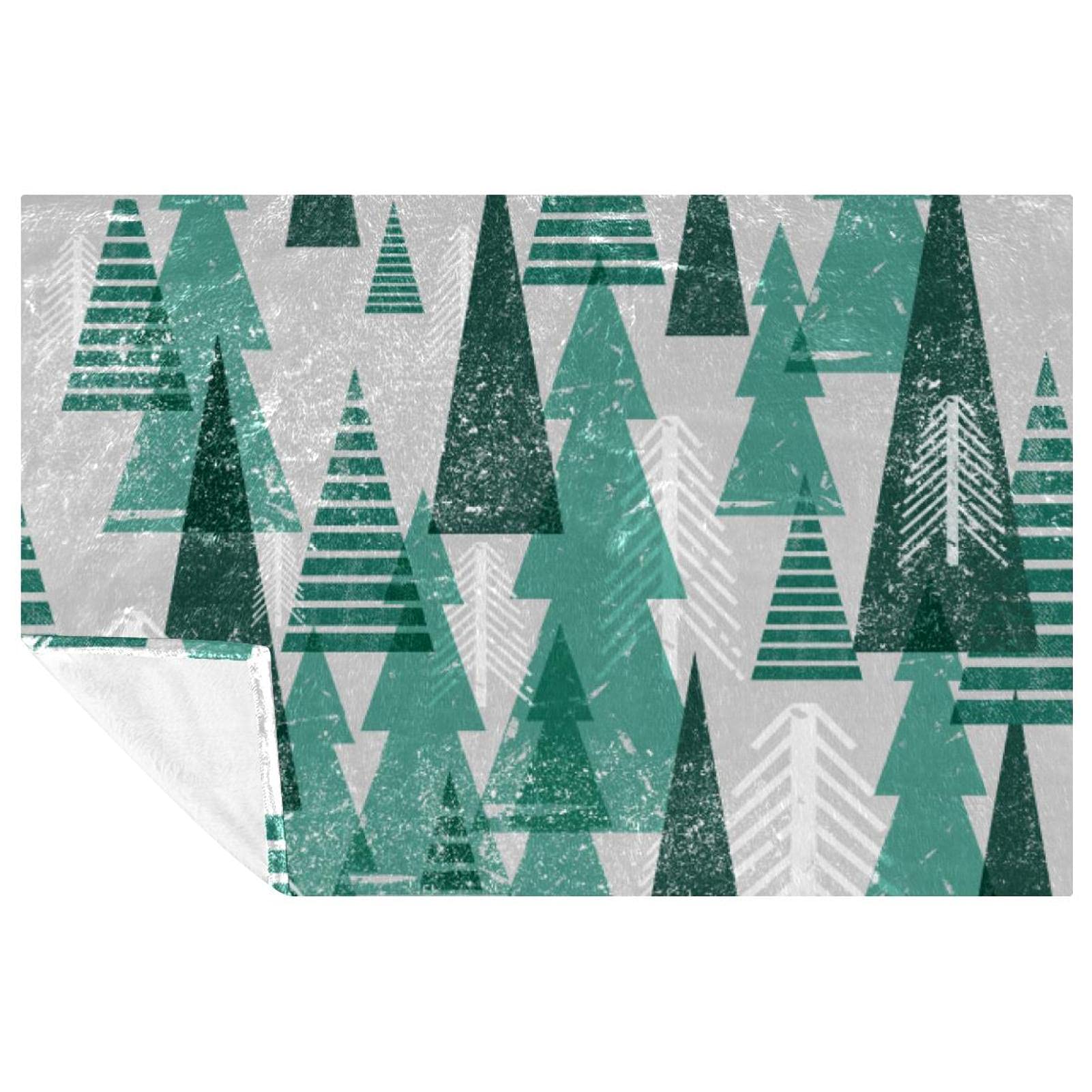Couverture lit et canapé forêt d'hiver : la solution contre le froid pour maison et camping