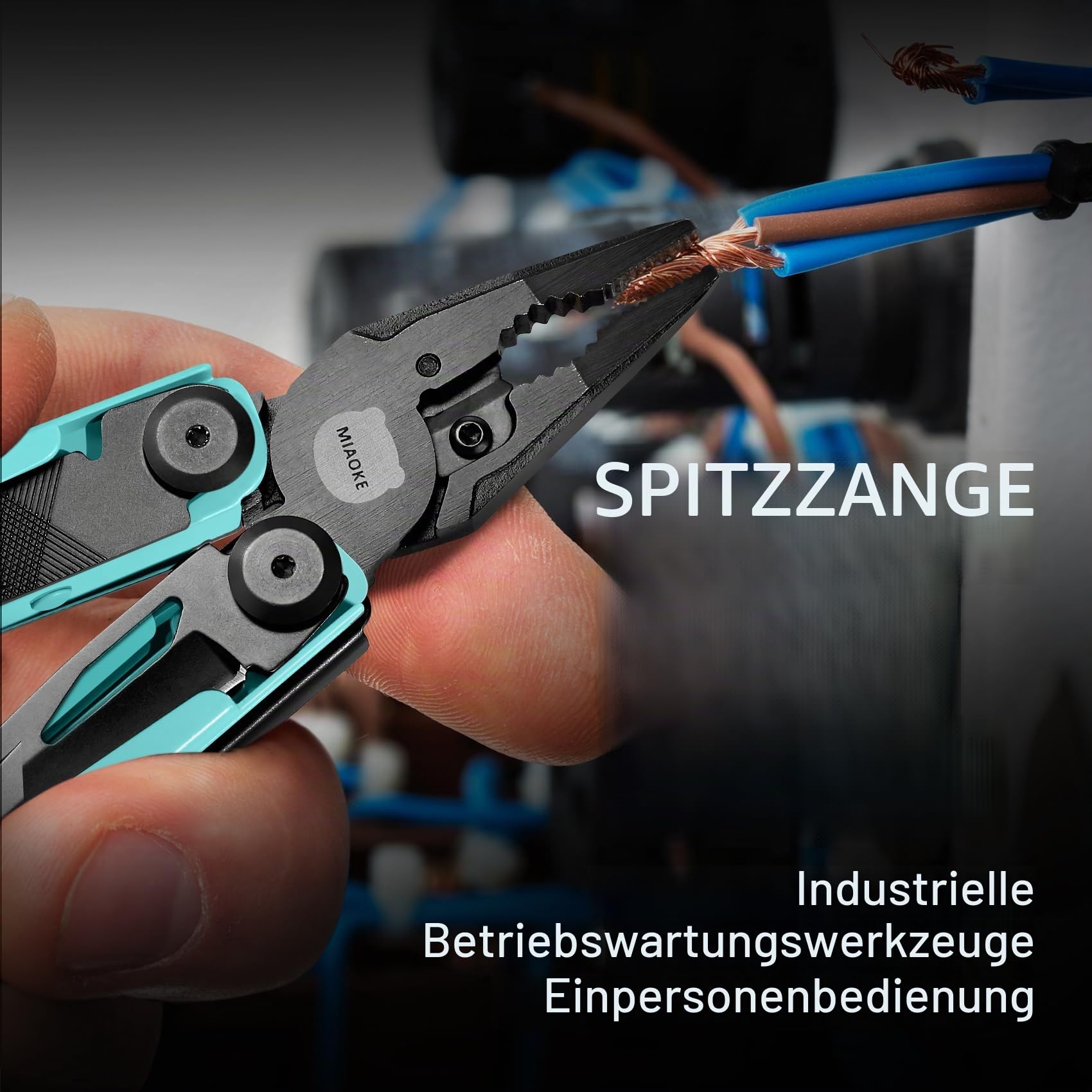 23-in-1-Multitool Geschenkbox, Multifunktionswerkzeug für Outdoor, Camping | Schraubendreher, Säge, Flaschenöffner, Zange, Coole Gadgets für Männer, Geschenk für Freund, Sohn, Vater, Ehemann, Seeblau