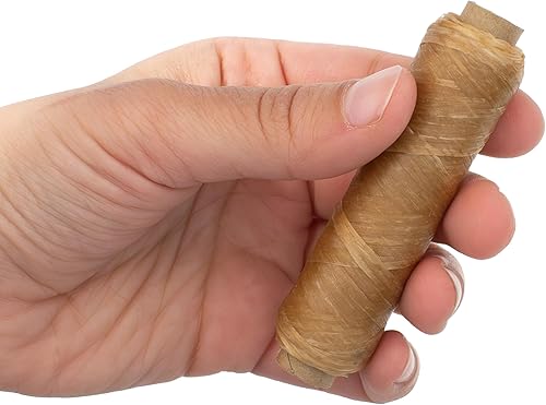 Miniatura 5 de The Beadsmith tendón artificial  Cordón de poliéster encerado  Color natural, 4 capas, carrete de 1 onza, 34 yardas100 pies  Hilo para cuentas,