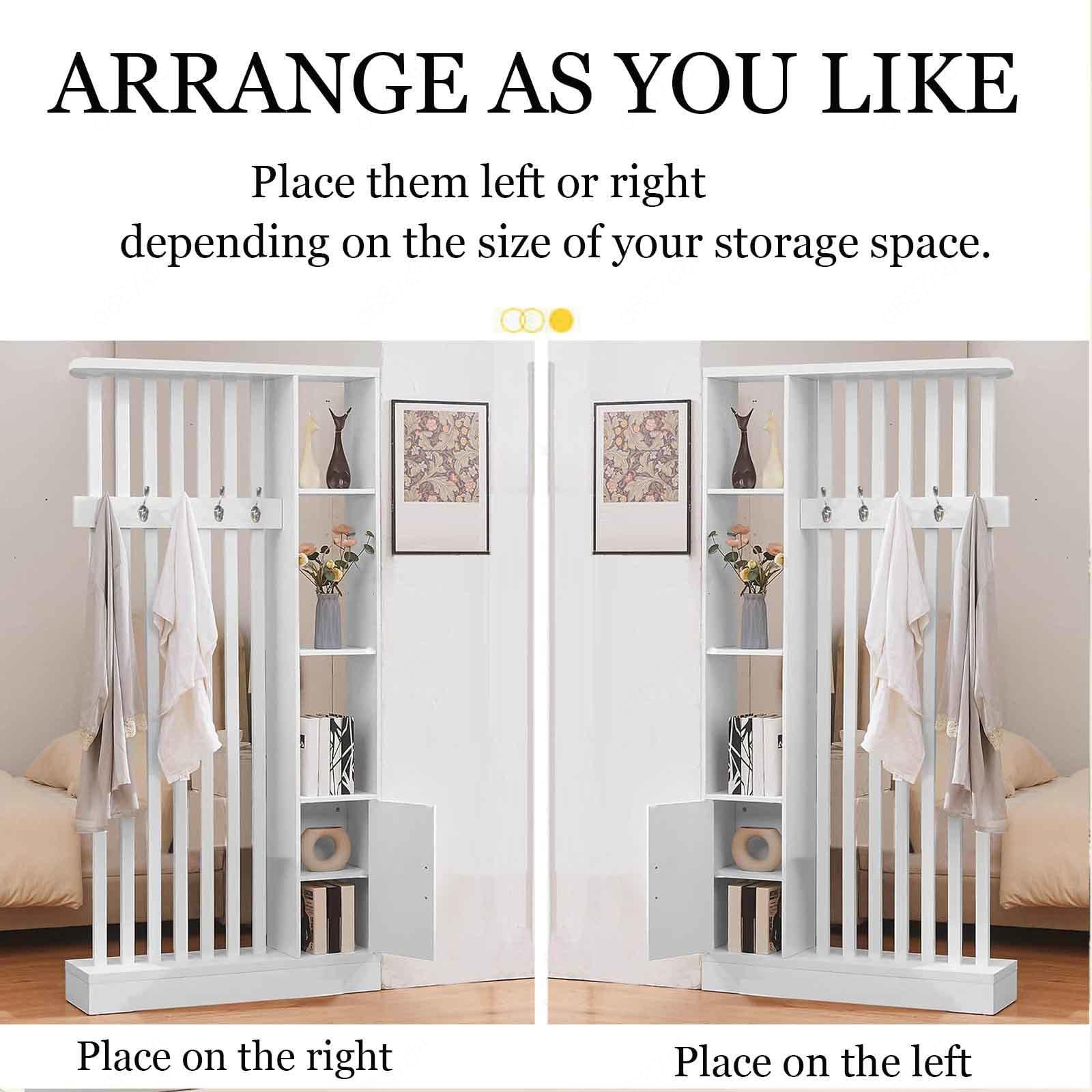 Cloison De Separation Interieur Etagere Séparateur De Pièce,202x80x24cm