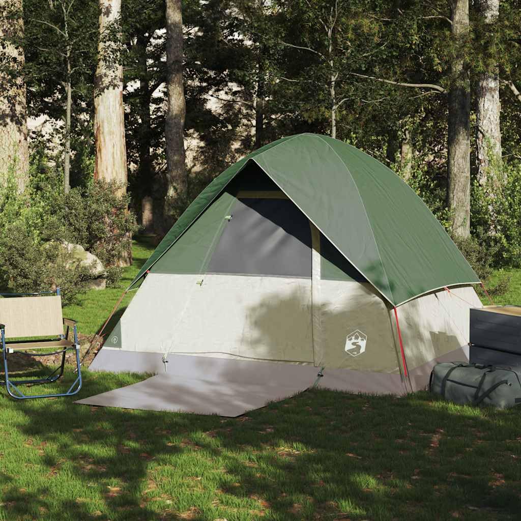 Tienda de campaña domo para personas, verde, T-poliéster impermeable con revestimiento de PU, xx cm, carpa exterior ligera para aventuras
